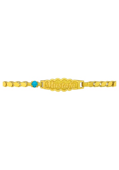 Çgk Çiğdem Gürel Kuyumculuk Çgk Altın Pullu Bebek Künyesi Gold
