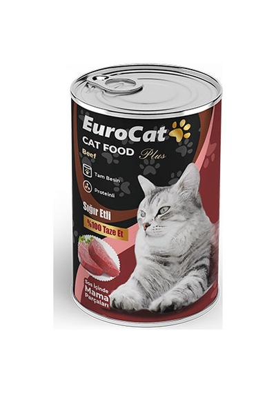Eurocat - 679 - Sığır Parça Etli Yetişkin Kedi Konserve - Dpmıx-hb - 400 Gr
