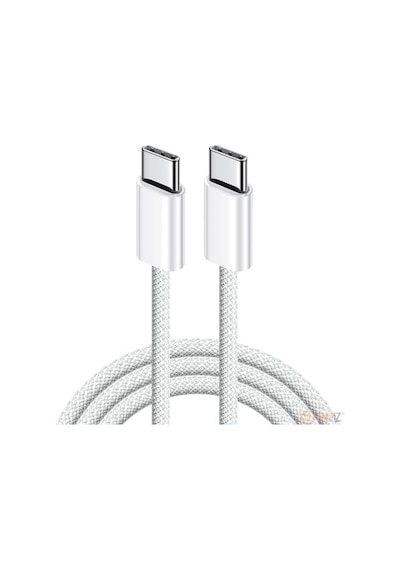 Usb-c To Usb-c Hızlı Şarj Kablosu Type-c 60w Pd, 1m Örgülü Şarj Kablosu 15 16 Pro Max, S24 S23 Ultra, İpad Pro Ve Usb-c Cihazlarla Uyumlu - Bydiz