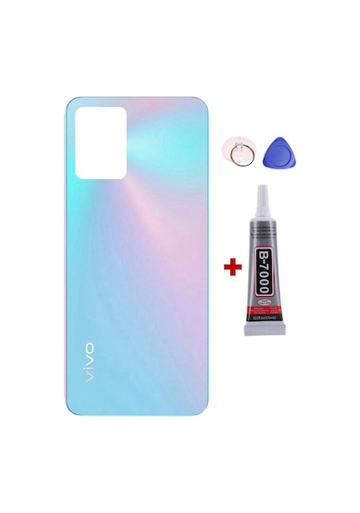 Vivo Y33s Beyaz Arka Kapak Batarya Kapağı Pil Kapağı Yapışkan Ve Sökme Aparatıyla Beraber Full Set Beyaz