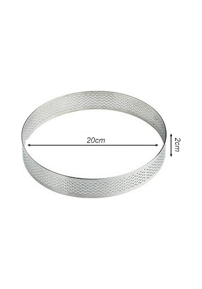 Narkalıp Yuvarlak Delikli Tart Kalıbı En 20cm Narkalıp Yuvarlak Delikli Tart Kalıbı En 20cm