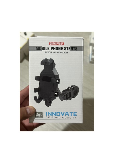 Quakeproof Mf-3 Bisiklet Ve Motorsiklet İçin Telefon Tutucu Siyah - 930469810 Siyah