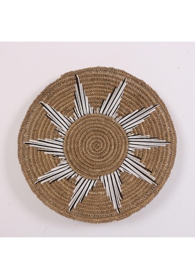 Doğal Rafya Duvar Tabağı 50 Cm