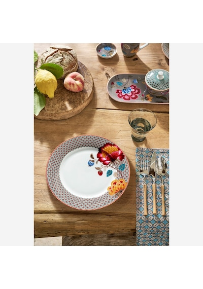 Haki Porselen Yemek Tabağı 26,5 Cm
