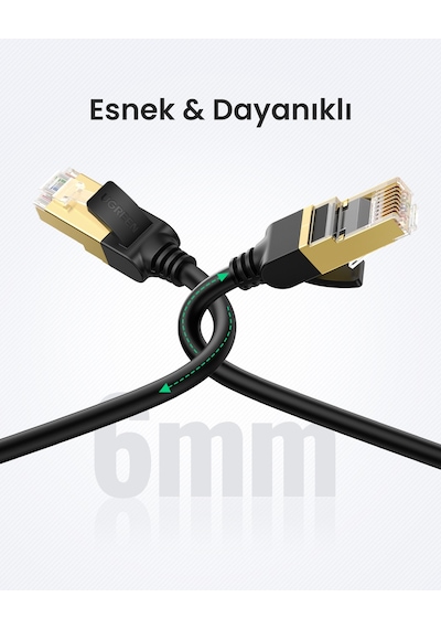 Ugreen Cat7 F/ftp Ethernet Kablosu, 1 Metre, 11268