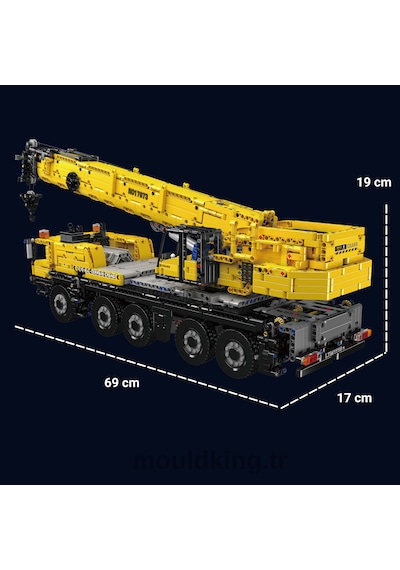 Mould King 17073 Ltm 1110 Mobil Vinç Yapım Seti 3.218 Parça