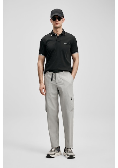 Lufian Hold Erkek Polo T-shirt 111040251 Siyah