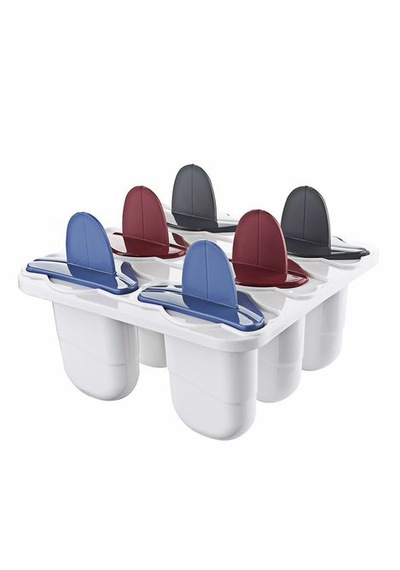 Dondurma Yapma Kalıbı 6 Lı Set Çubuklu Buzluk Meybuz