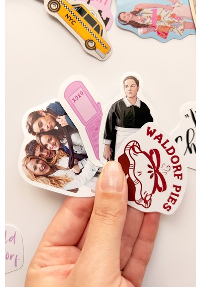 Gossip Girl 28 Adet Sticker Paketi Suya Dayanıklı Laptop Termos Telefon Etiket Seti