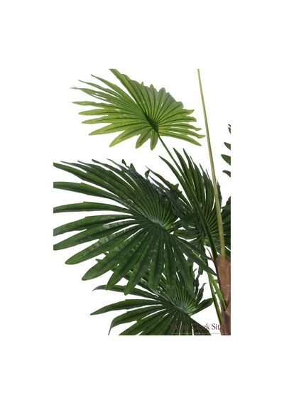 Yapay Çiçek Sitesi Bohem Küre Saksıda Yapay Palmiye Fanpalm Ağacı 155 Cm Yeşil