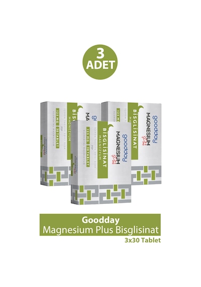 Goodday Magnesium Plus Bisglisinat 30 Tablet 3 Adet