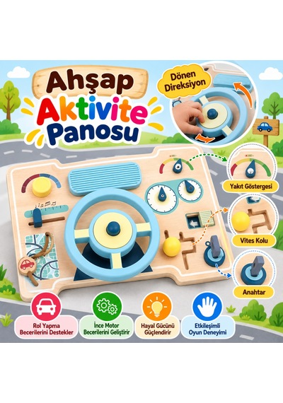 Ahşap Aktivite Panosu