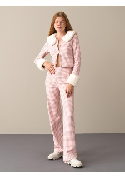 Xint Pembe Regular Fit Pamuklu Pantolon 470357