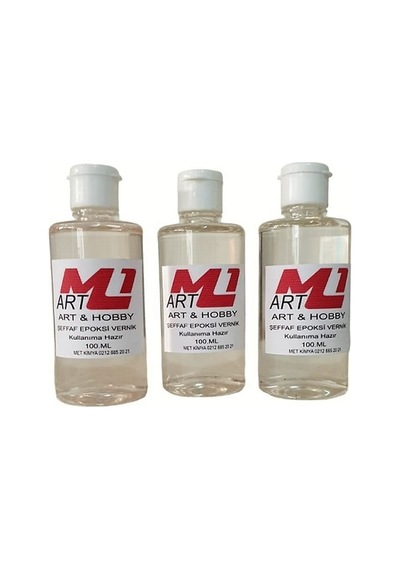 M1 ART Şeffaf Epoksi Vernik 100.ml X 3 ADET