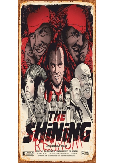 The Shining Cinnet (10 CM X 20 CM) mini retro ahşap poster