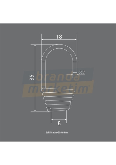 Metal Lastik Kancası-10 Adet