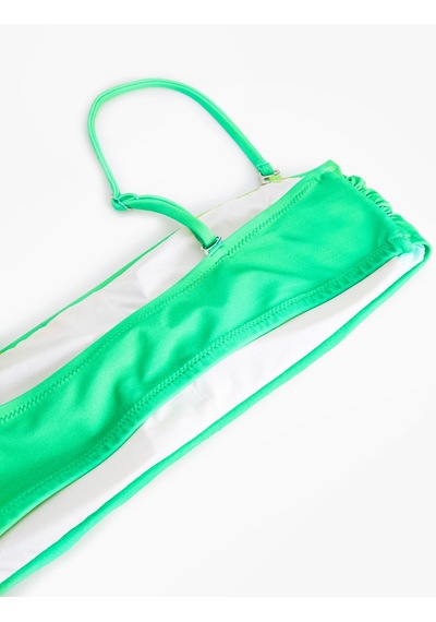 Koton Straplez Taş Baskılı Bikini Üstü Yeşil 4sak10166mm Yeşil