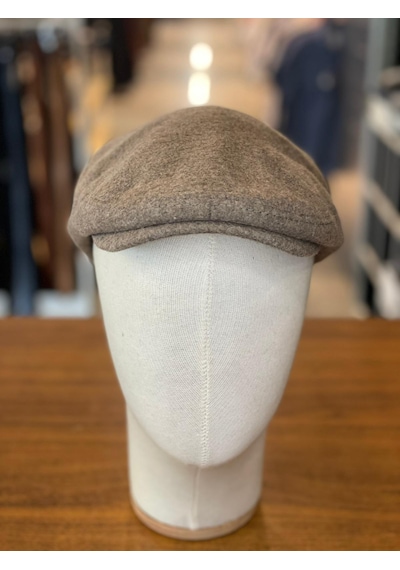 Hamze İngiliz London Model Kaşe Kumaş Kasket Şapka Vizon
