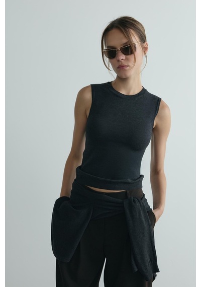 Suud Collection Antrasit Lea Triko Hırka