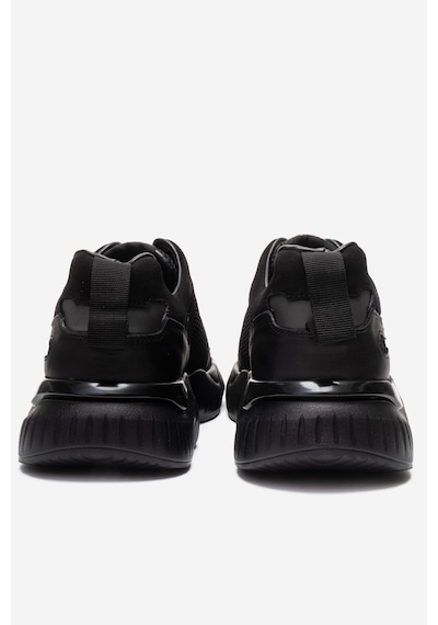 Marcomen Erkek Kalın Tabanlı Sneaker Ayakkabı Gerçek Deri Mc 23291/2 Siyah