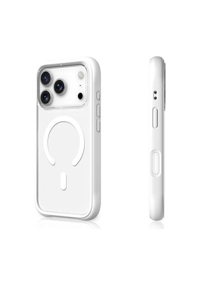 Apple Uyumlu iPhone 17 Pro Max  Kılıf M-safe Şarj Özellikli Airbagli Youngkit Dynamic 2 Serisi Kapak Beyaz Beyaz