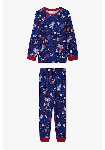 Penti  Lacivert Erkek Çocuk Bear Style Ayı Desenli Termal Etkili Pijama Takımı