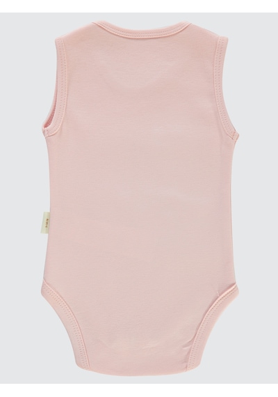 Civil Baby Bebek Organik Çıtçıtlı Badi 0-18 Ay Pembe Pembe