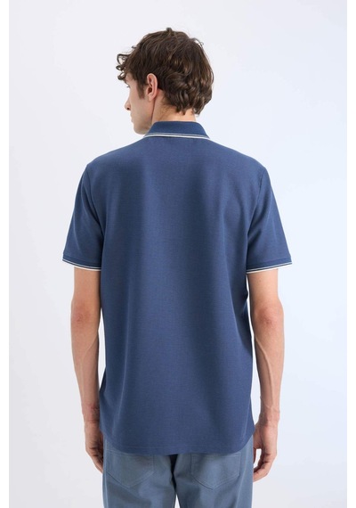 DeFacto Regular Fit Polo Yaka Kısa Kollu Waffle Tişört D7932AX25SPIN179 DeFacto Regular Fit Polo Yaka Kısa Kollu Waffle Tişört D7932AX25SPIN179