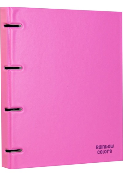 Önder Raınbow Colors 4 Halkalı Pvc Pembe 122-23 Çok Renkli