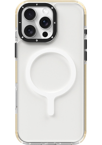 Apple iPhone 16 Pro Uyumlu Kılıf Magsafe Şarj Özellikli Youngkit Crystal Color Serisi Kapak Sarı