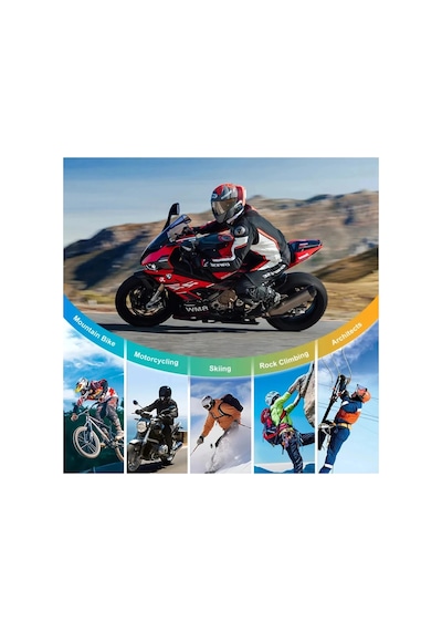 Hubrendy Kargo Q28 Motosiklet Kask Bluetooth Kulaklık 1080p Kamera Interkom Kulaklık Su Geçirmez Int 24867806