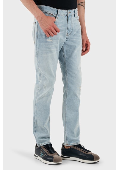 Emporio Armani Erkek Kot Pantolon Em000121 Af13281 Mb003 Açık Mavi Açık Mavi