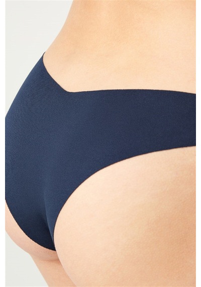 Cottonhill Basic İz Yapmayan Lazer Kesim Kadın Brezilya Külot 3'lü Paket - 4 Renkli3 Çok Renkli