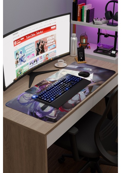 Chevreuse Genshin Impact Anime Gacha V1 - 90x40 Xxl Gaming Mouse Pad Fare Altlığı
