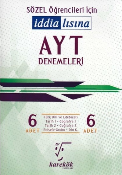 İddialısına AYT Denemeleri Sözel- Karekök Eğitim Yayın