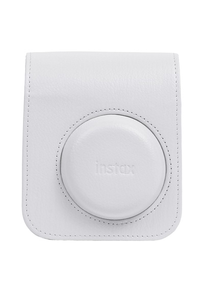 Instax Mini 13 Uyumlu Deri Çanta, Clay White