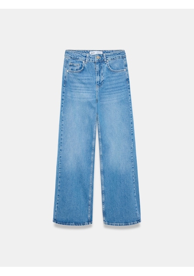 Dilvin 72375 Yüksek Bel Likralı Jean Mavi