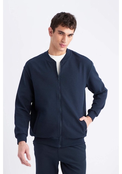 DeFacto Relax Fit Kolej Yaka Dokulu Bomber Hırka D7930AX25SPNV135 DeFacto Relax Fit Kolej Yaka Dokulu Bomber Hırka D7930AX25SPNV135