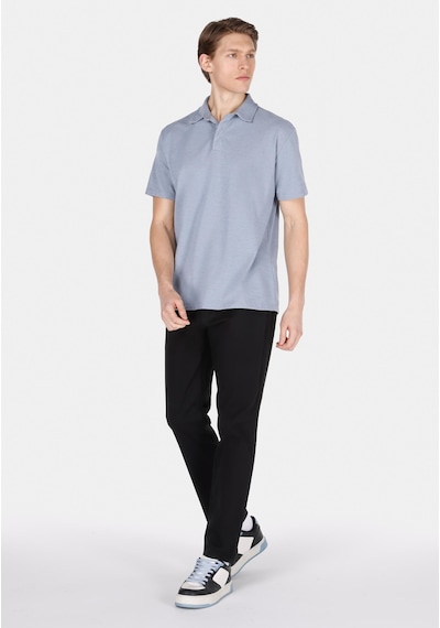 Colin's Colins Comfort Fit Polo Yaka Düz Erkek Mavi Kısa Kol Tişört Cl1073959 Cl1073959 Q1.v2 Blm Mavi