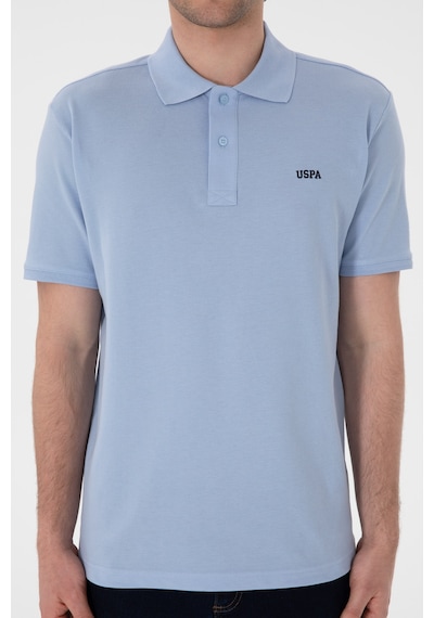 U.S. Polo Assn. Erkek Regular Fit Polo Yaka Açık Mavi Basic Tişört 50306007-VR003