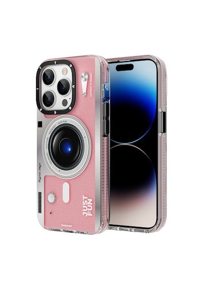Youngkit Apple Uyumlu iPhone 14 Pro Max Kılıf Magsafe Şarj Özellikli Lens Figürlü YoungKit Art Film Serisi Kapak YOUNGKİT-TA85944