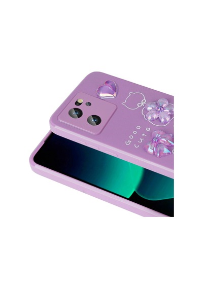 Xiaomi Mi 13t Pro Kılıf Kabartma Figürlü Parlak Zore Toys Silikon Kapak Light Green