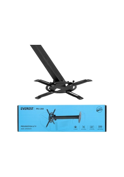 Everest Prj-288 Teleskopik Ayak 37-52cm 13kg Taşıma Projeksiyon Ve Monitör Askı Aparatı 1923