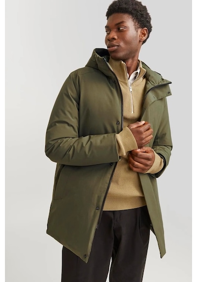 Jack & Jones 12258403 Erkek  Koyu Yeşil Mont & Kaban