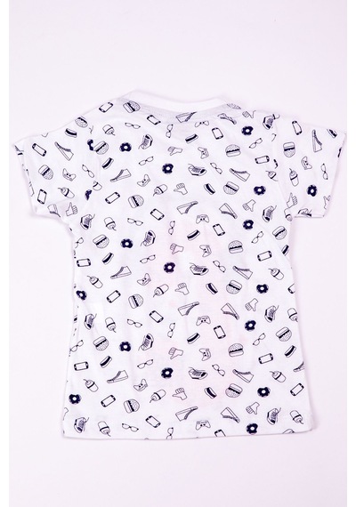 Hçm Erkek Çocuk Tshirt Baskılı A29 Beyaz