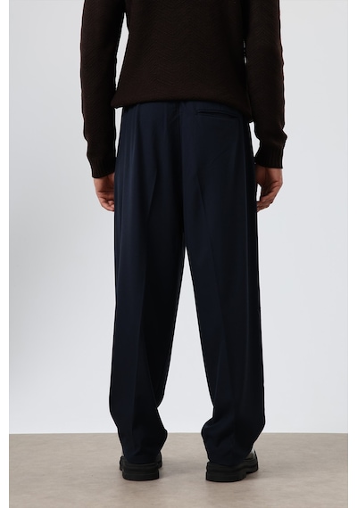 Vamos Baggy Fit Kumaş Pantolon 30-795-1 Lacivert