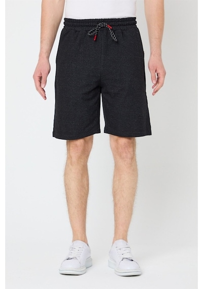 Mmetalic Erkek Siyah Regular Fit Şort