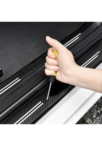 Eyphon Hyundai İ20 Karbon Kapı Eşiği Oto Sticker 4 Adet