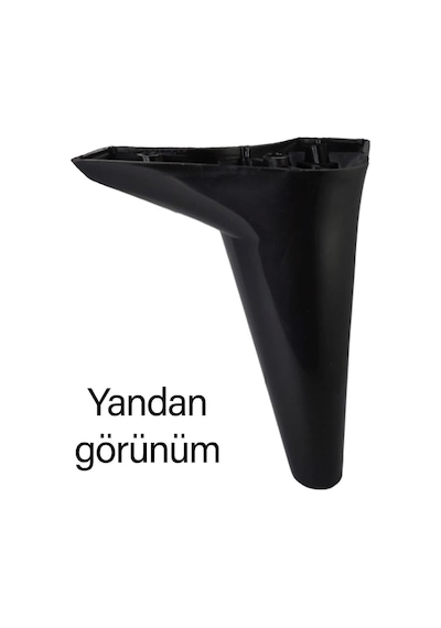 Zelve 6'lı Set Mobilya Tv Ünitesi Çekyat Koltuk Kanepe Ayarlı M8 Destek Ayağı 15 Cm Siyah Baza Ayak