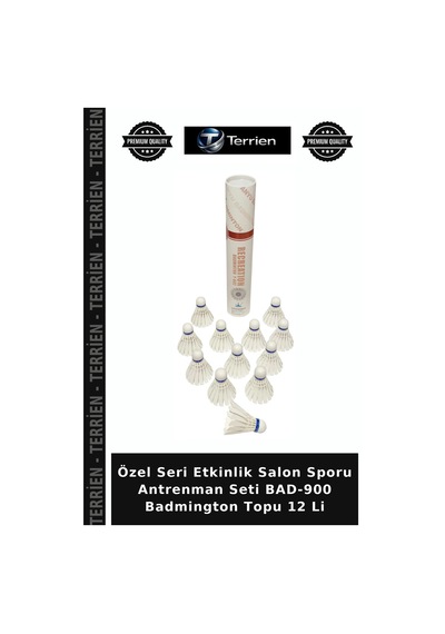 Özel Seri Etkinlik Salon Sporu Antrenman Seti Bad-900 Badmington Topu 12 Li